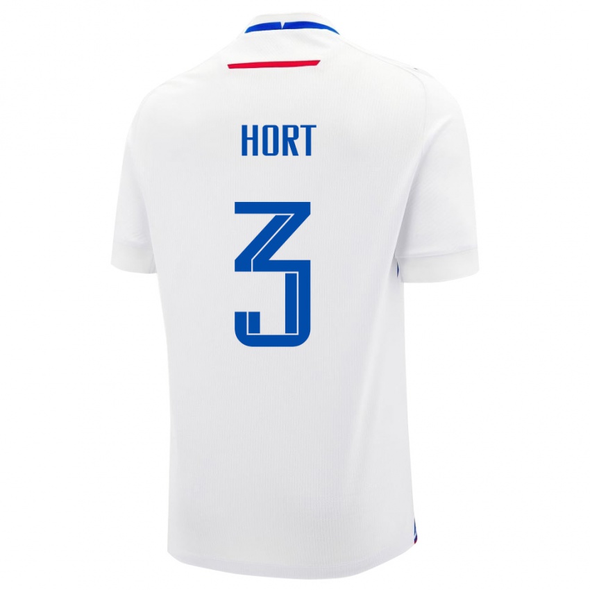 נשים סלובקיה Leonard Hort #3 לבן כחול הרחק ג'רזי 26-28 חולצה קצרה