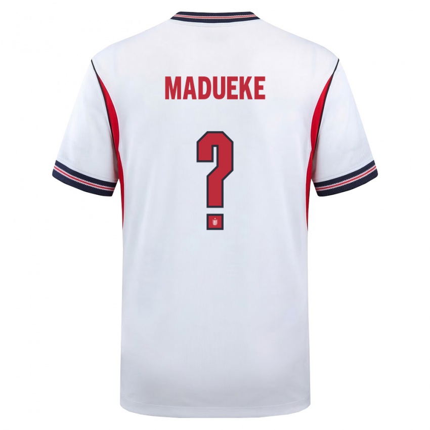 ילדים אנגליה האלמנה מדוקה #0 לבן כהה אדום ג'רזי ביתית 26-28 חולצה קצרה