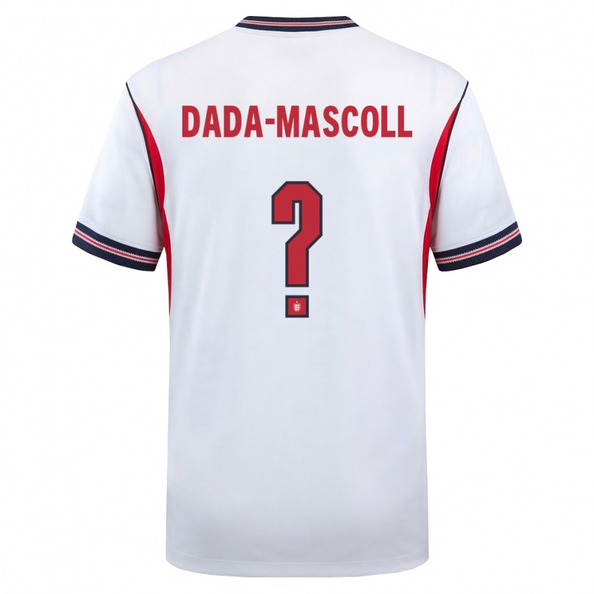 ילדים אנגליה אייזיאה דאדא-מאסקול #0 לבן כהה אדום ג'רזי ביתית 26-28 חולצה קצרה