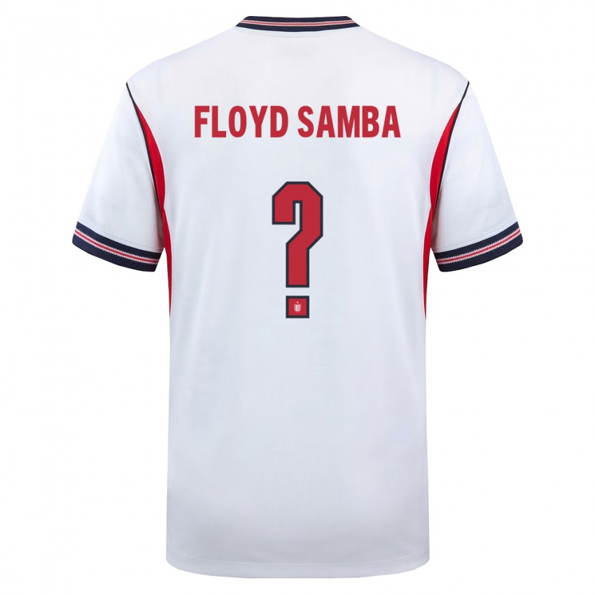 ילדים אנגליה Floyd Samba #0 לבן כהה אדום ג'רזי ביתית 26-28 חולצה קצרה