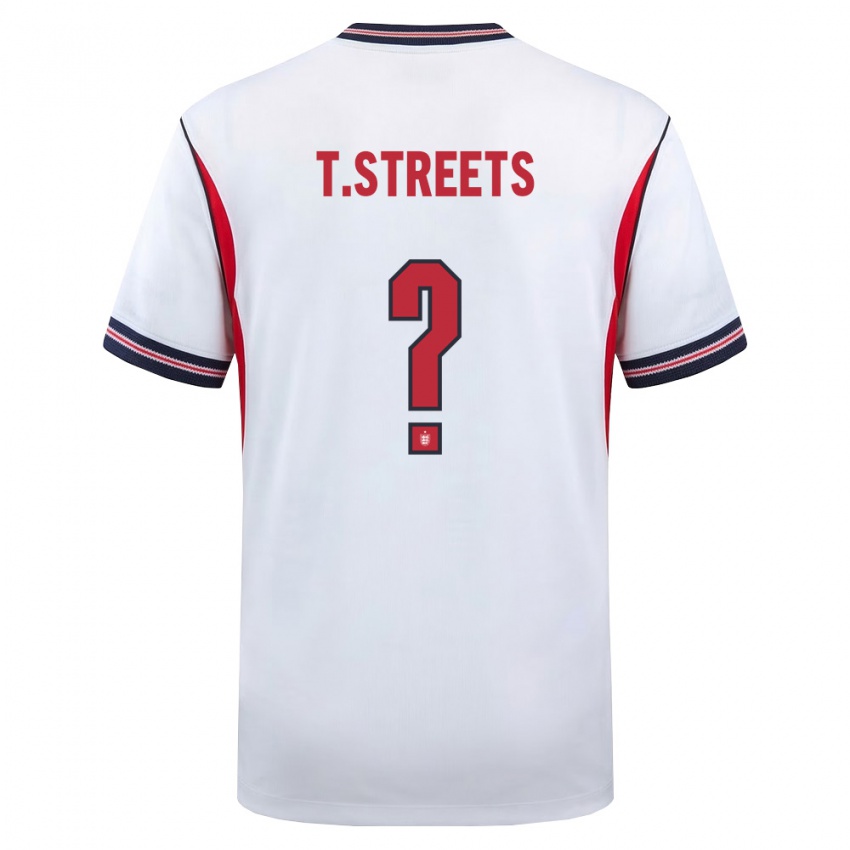 ילדים אנגליה Thomas Streets #0 לבן כהה אדום ג'רזי ביתית 26-28 חולצה קצרה