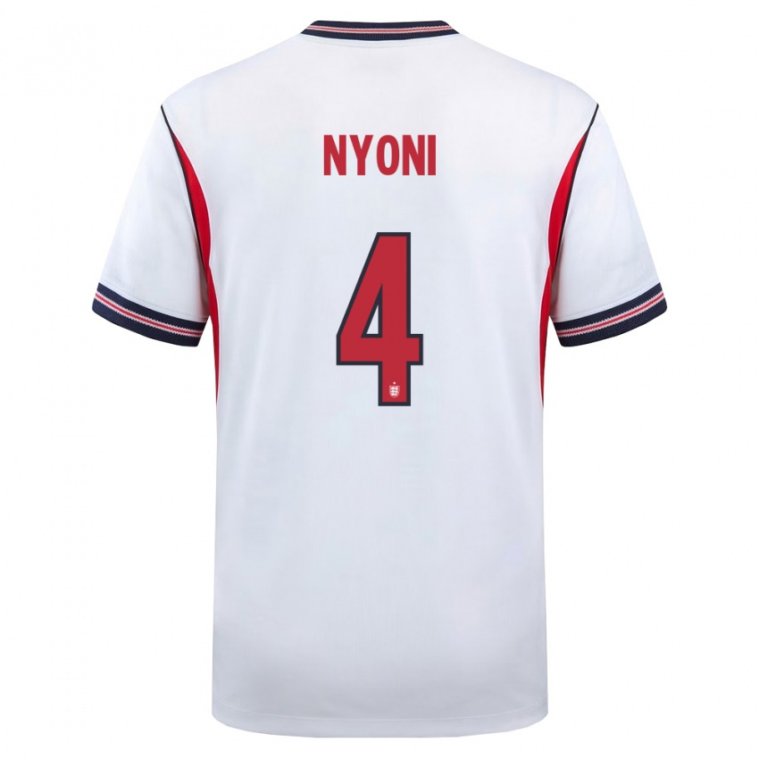 ילדים אנגליה טרי ניוני #4 לבן כהה אדום ג'רזי ביתית 26-28 חולצה קצרה