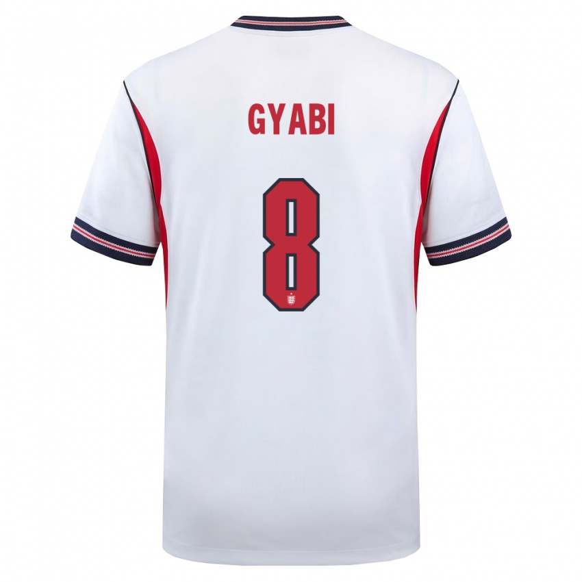 ילדים אנגליה Darko Gyabi #8 לבן כהה אדום ג'רזי ביתית 26-28 חולצה קצרה