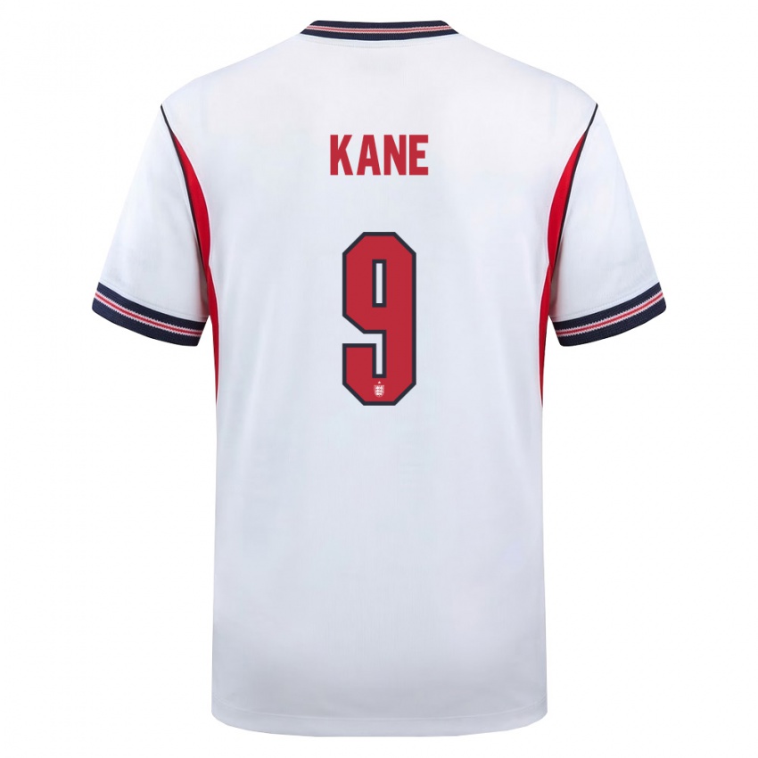 ילדים אנגליה הארי קיין #9 לבן כהה אדום ג'רזי ביתית 26-28 חולצה קצרה