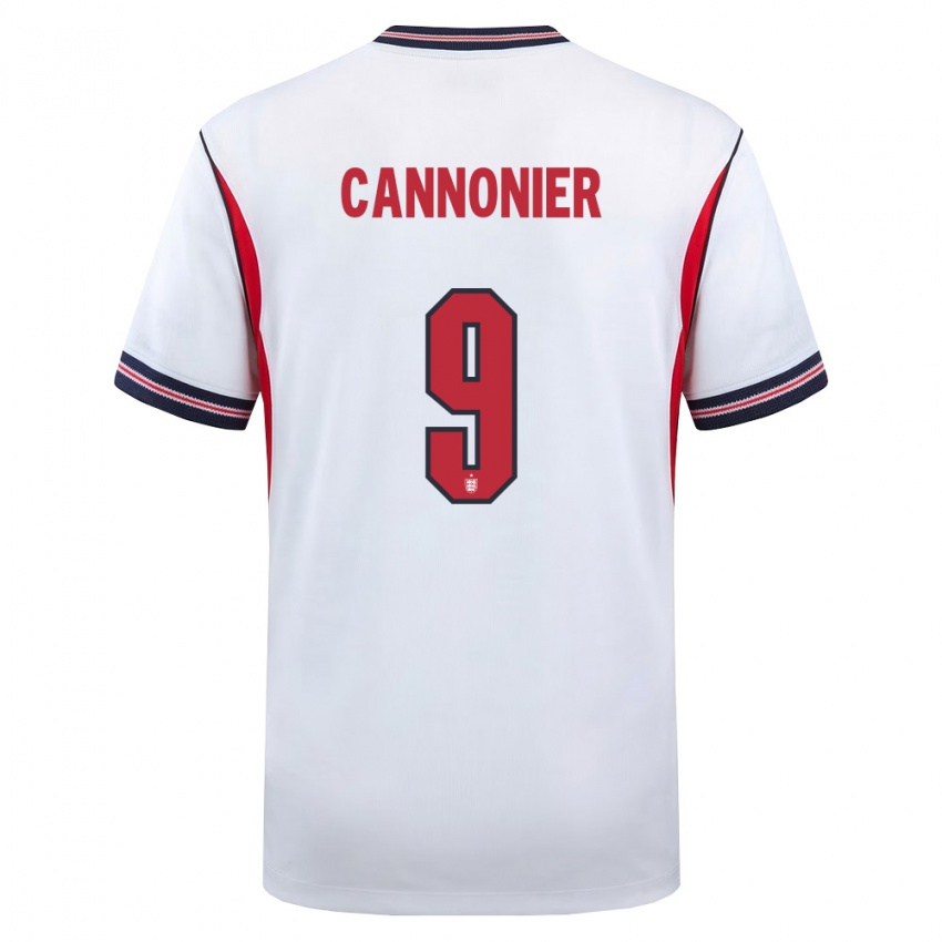 ילדים אנגליה אוקלי וויליאם קנוניר #9 לבן כהה אדום ג'רזי ביתית 26-28 חולצה קצרה