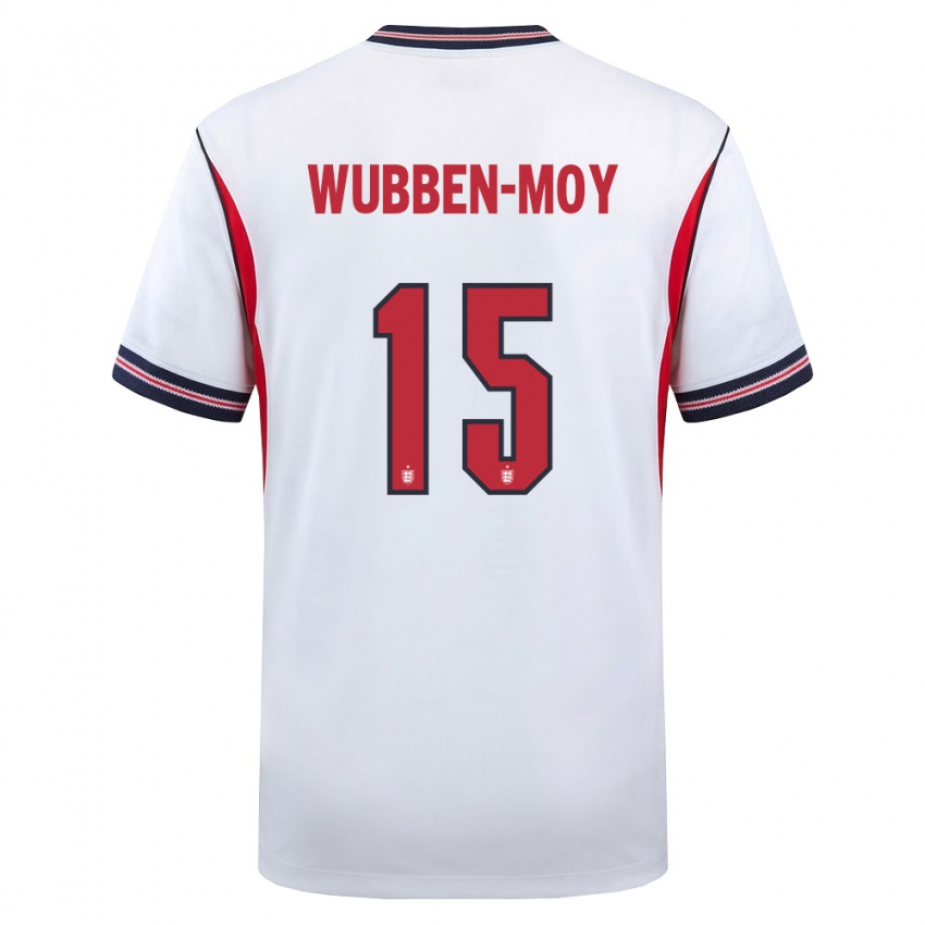 ילדים אנגליה לוטה וובן-מוי #15 לבן כהה אדום ג'רזי ביתית 26-28 חולצה קצרה