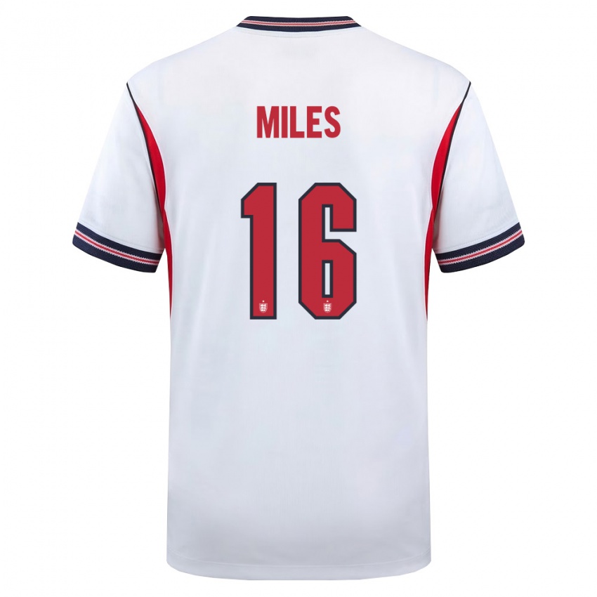 ילדים אנגליה הנזל אדג'י-אפריי #16 לבן כהה אדום ג'רזי ביתית 26-28 חולצה קצרה