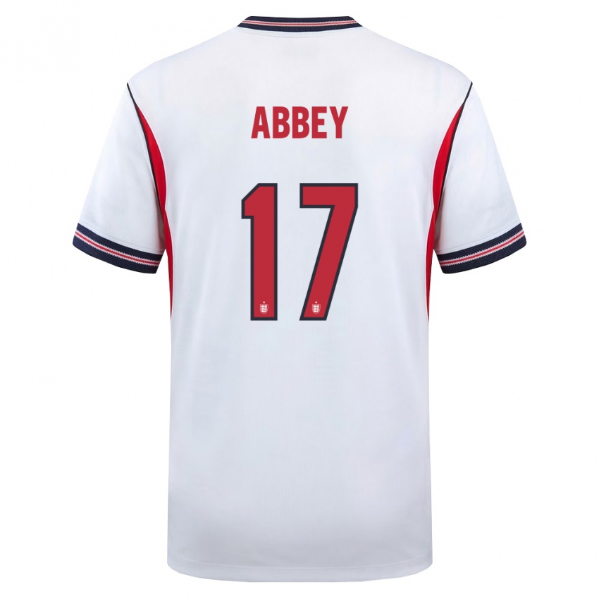 ילדים אנגליה ג׳רום אביי #17 לבן כהה אדום ג'רזי ביתית 26-28 חולצה קצרה