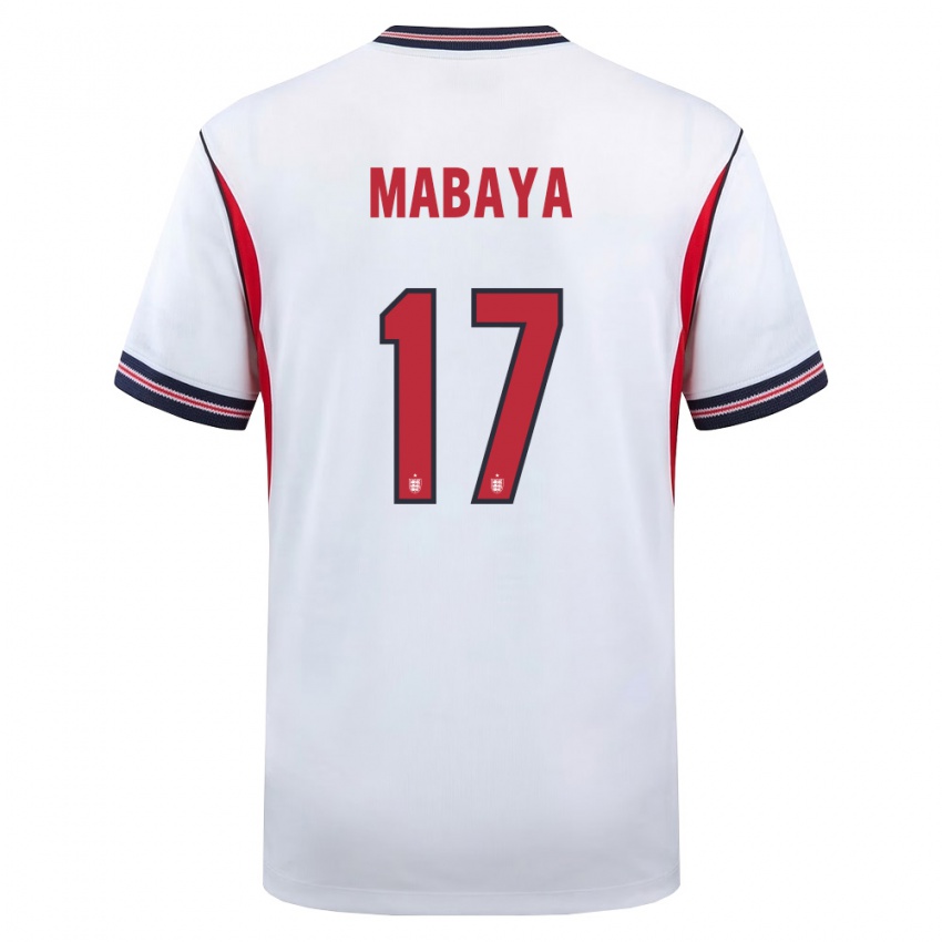 ילדים אנגליה איזק מבאיה #17 לבן כהה אדום ג'רזי ביתית 26-28 חולצה קצרה