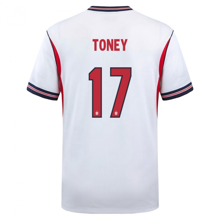 ילדים אנגליה איוואן טוני #17 לבן כהה אדום ג'רזי ביתית 26-28 חולצה קצרה