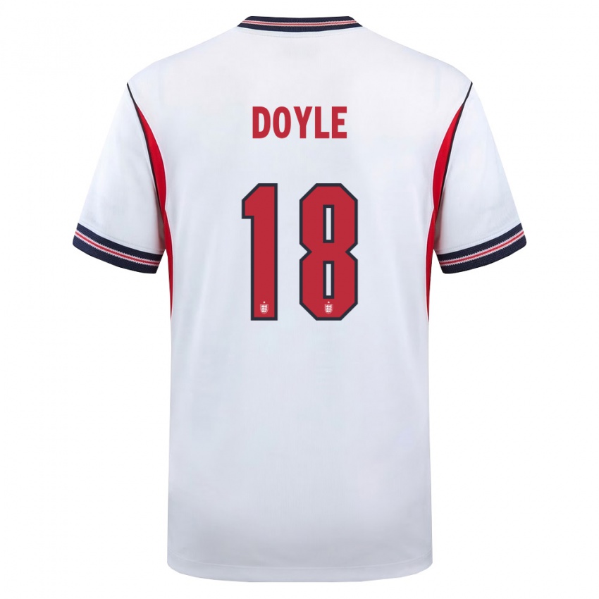 ילדים אנגליה טומי דויל #18 לבן כהה אדום ג'רזי ביתית 26-28 חולצה קצרה