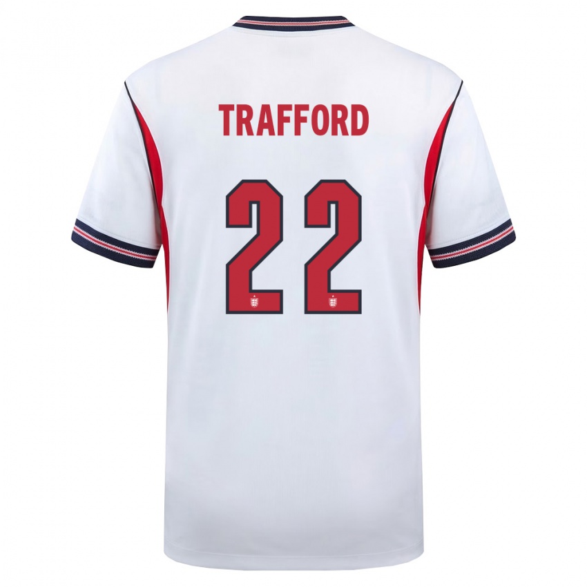 ילדים אנגליה ג'יימס טרפורד #22 לבן כהה אדום ג'רזי ביתית 26-28 חולצה קצרה