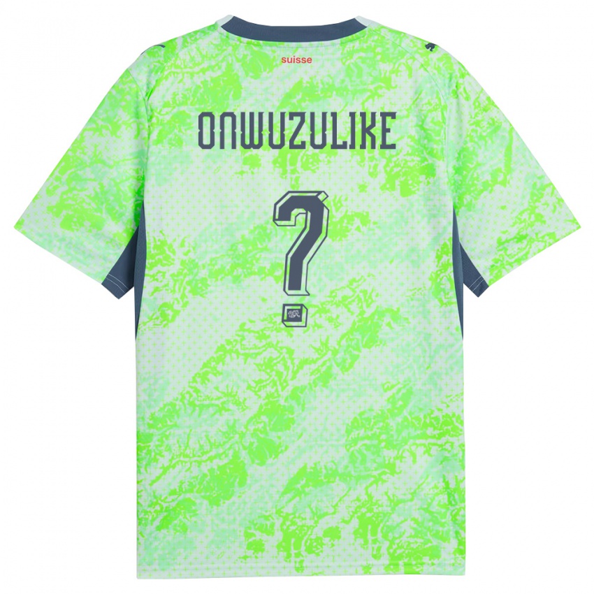 ילדים שווייץ Ifeanyichukwu Onwuzulike #0 ירוק כהה הרחק ג'רזי 26-28 חולצה קצרה