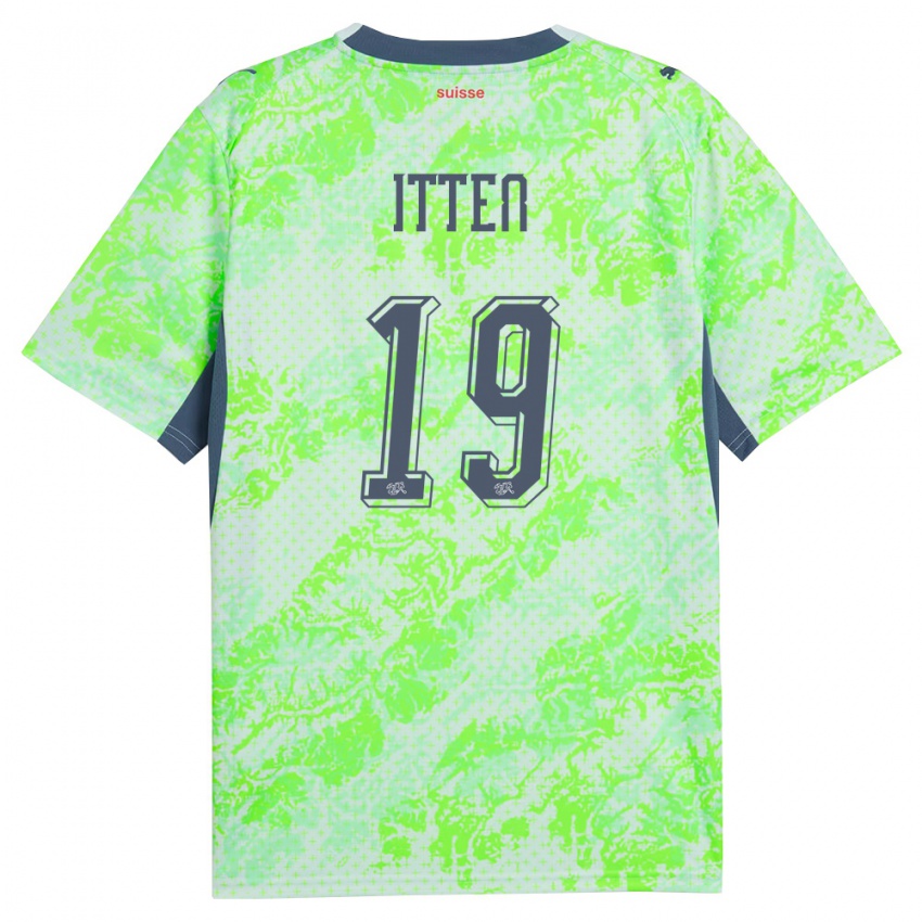 ילדים שווייץ סדריק איטן #19 ירוק כהה הרחק ג'רזי 26-28 חולצה קצרה