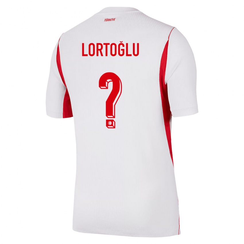 ילדים טורקיה Armağan Lortoğlu #0 לבן בורדו אדום הרחק ג'רזי 26-28 חולצה קצרה