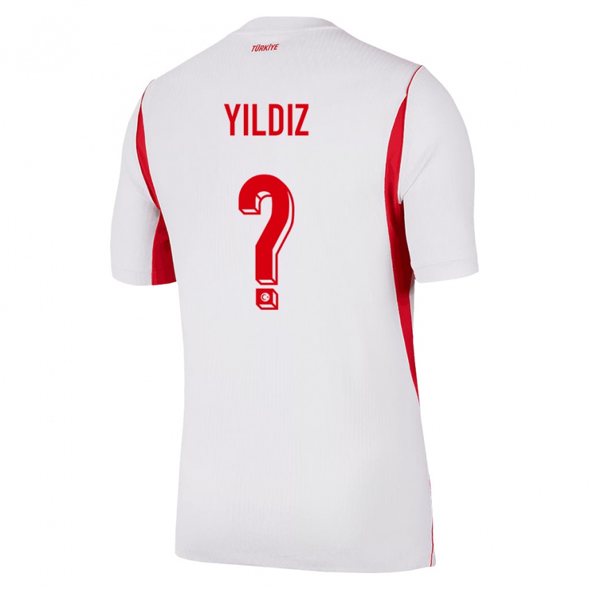 ילדים טורקיה Mine Yıldız #0 לבן בורדו אדום הרחק ג'רזי 26-28 חולצה קצרה