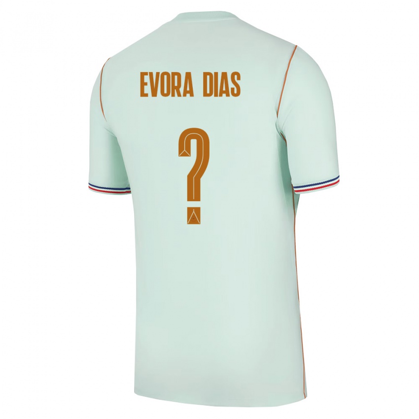 ילדים צרפת Enzo Evora Dias #0 ירוק זהב הרחק ג'רזי 26-28 חולצה קצרה