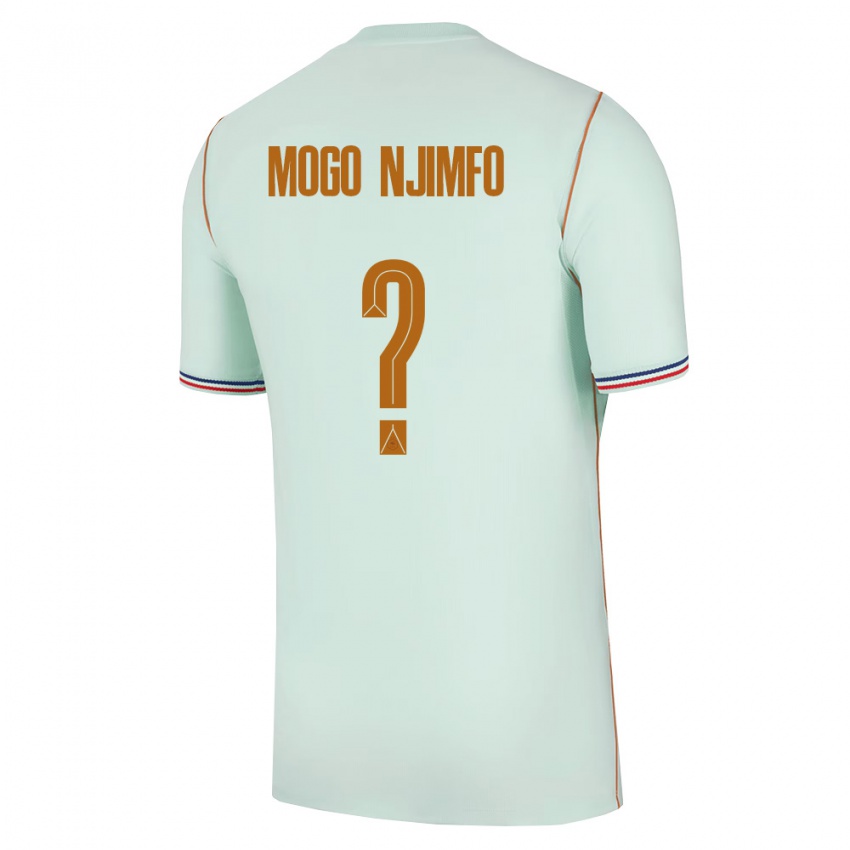 ילדים צרפת Arthur Mogo Njimfo #0 ירוק זהב הרחק ג'רזי 26-28 חולצה קצרה