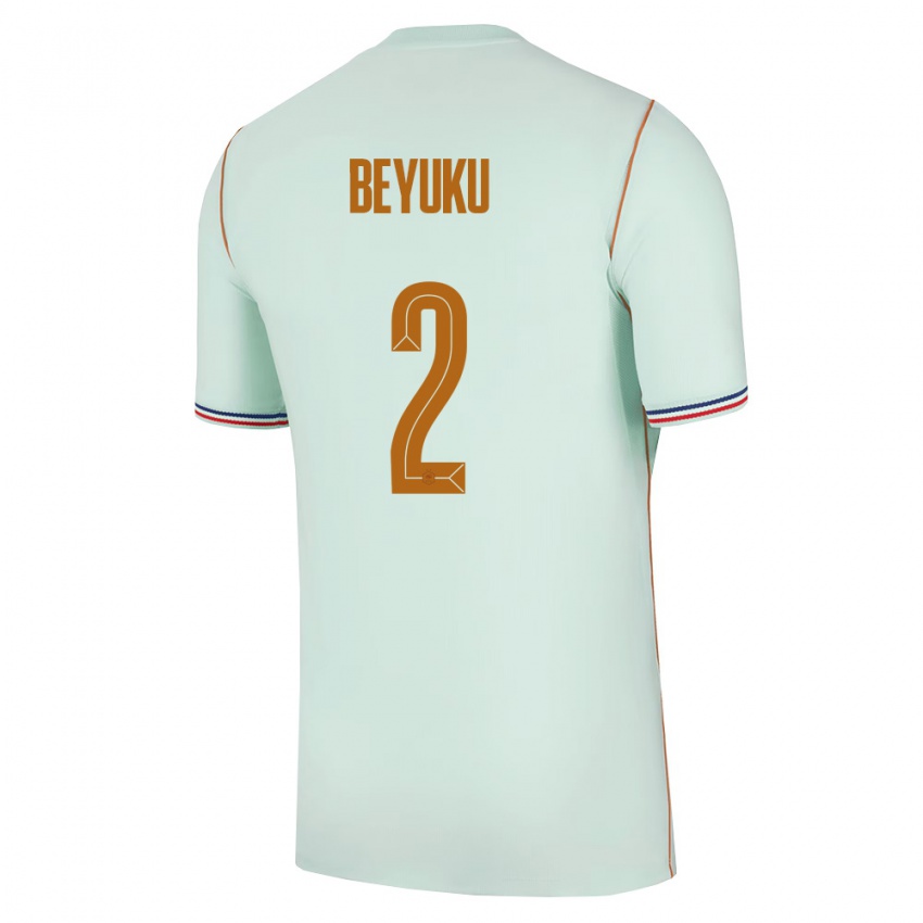 ילדים צרפת Gady Beyuku #2 ירוק זהב הרחק ג'רזי 26-28 חולצה קצרה
