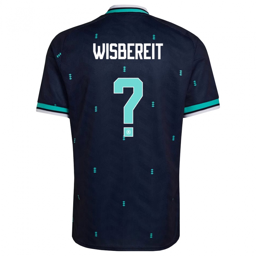 ילדים גרמניה Tom Wisbereit #0 כהה כחול שמיים לבן הרחק ג'רזי 26-28 חולצה קצרה