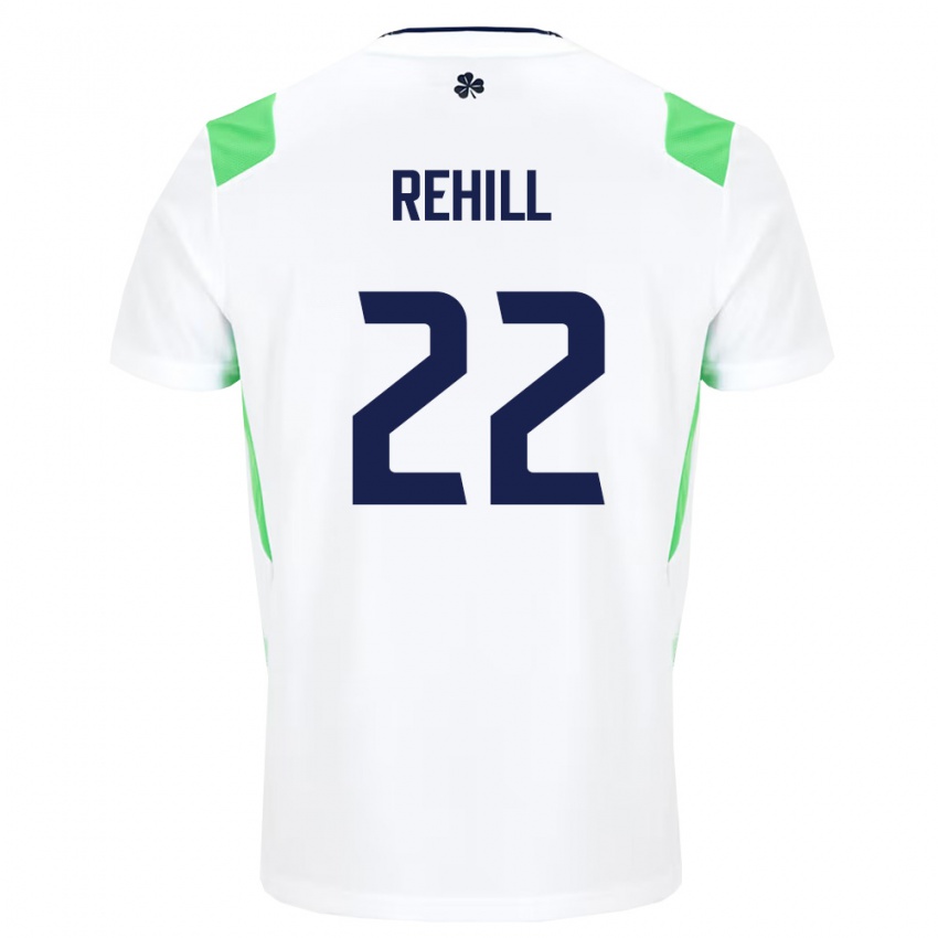 ילדים אירלנד Harry Rehill #22 לבן ירוק בהיר הרחק ג'רזי 26-28 חולצה קצרה