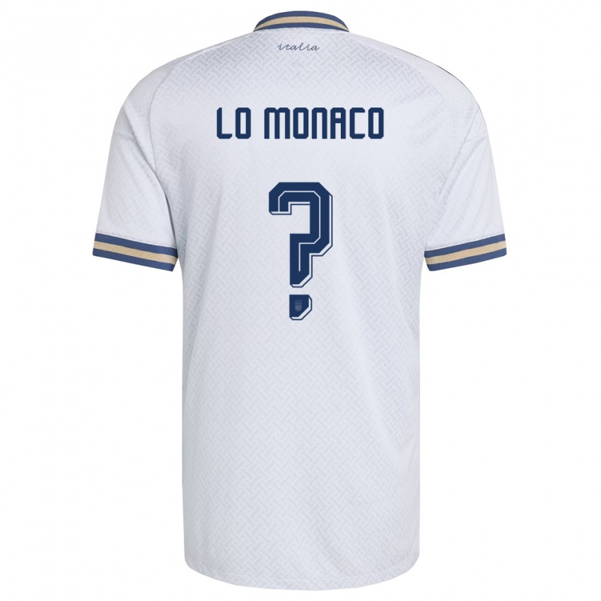 ילדים איטליה Luca Lo Monaco #0 שמנת כהה זהב הרחק ג'רזי 26-28 חולצה קצרה