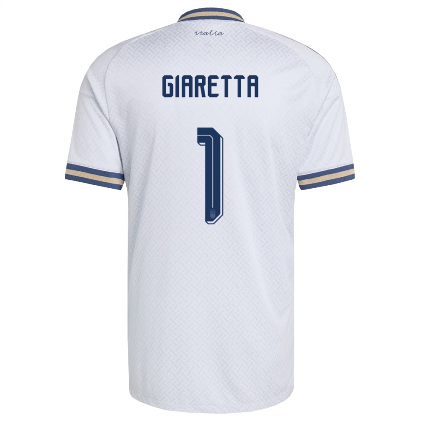 ילדים איטליה Emanuele Giaretta #1 שמנת כהה זהב הרחק ג'רזי 26-28 חולצה קצרה