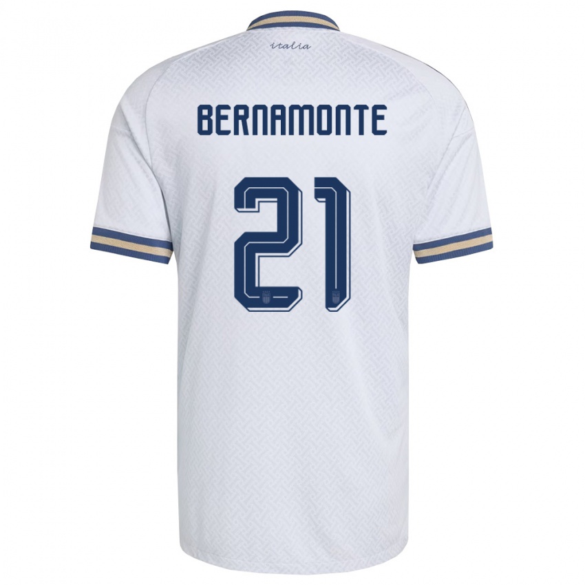 ילדים איטליה Lorenzo Bernamonte #21 שמנת כהה זהב הרחק ג'רזי 26-28 חולצה קצרה