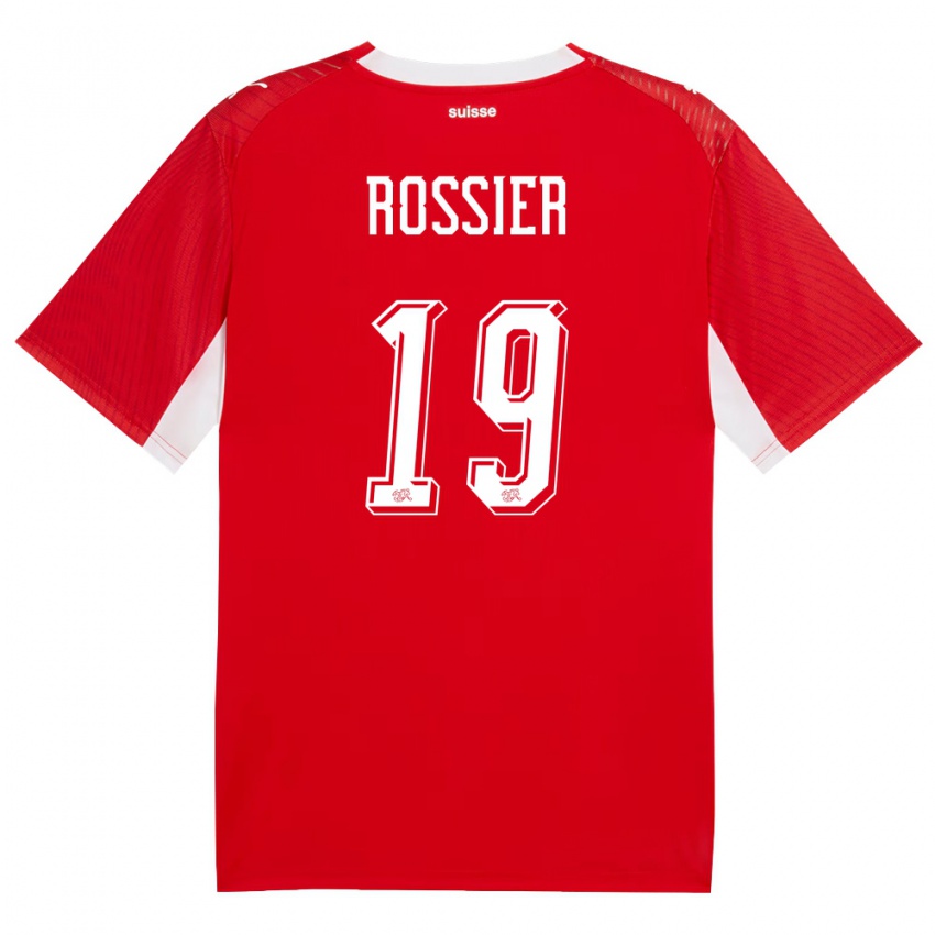 גברים שווייץ איוון רוסייה #19 אדום לבן ג'רזי ביתית 26-28 חולצה קצרה