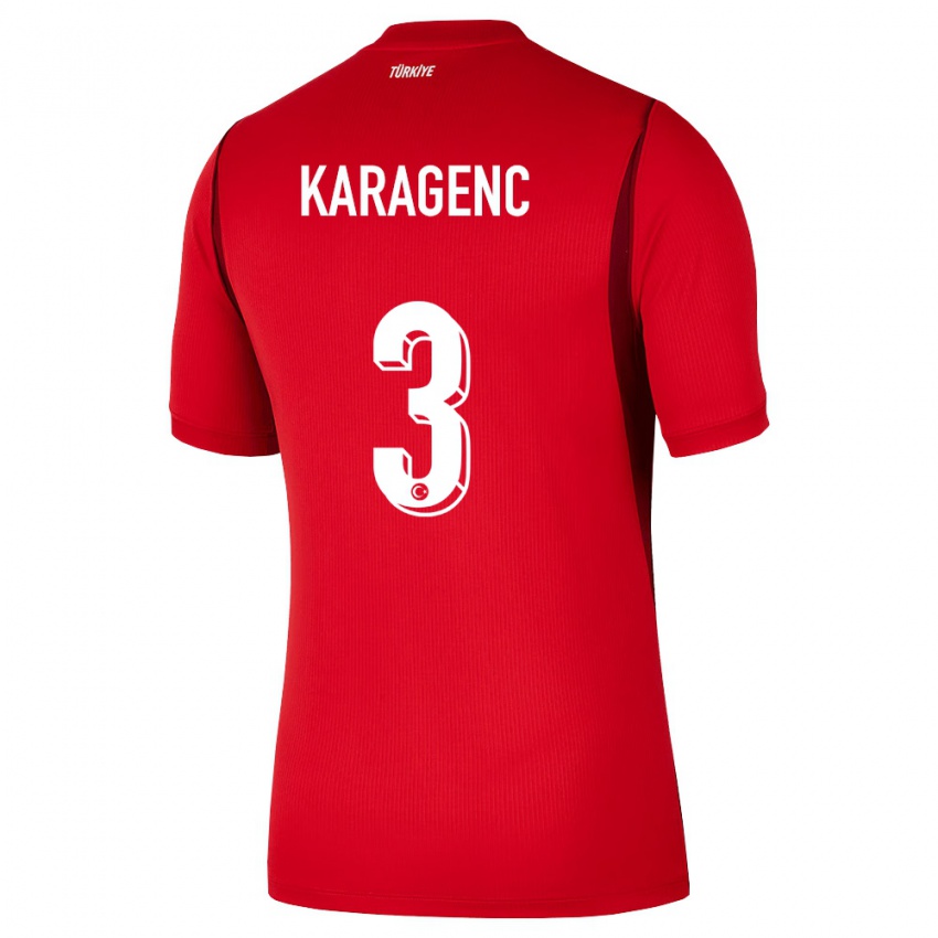 גברים טורקיה Didem Karagenç #3 אדום בורדו ג'רזי ביתית 26-28 חולצה קצרה