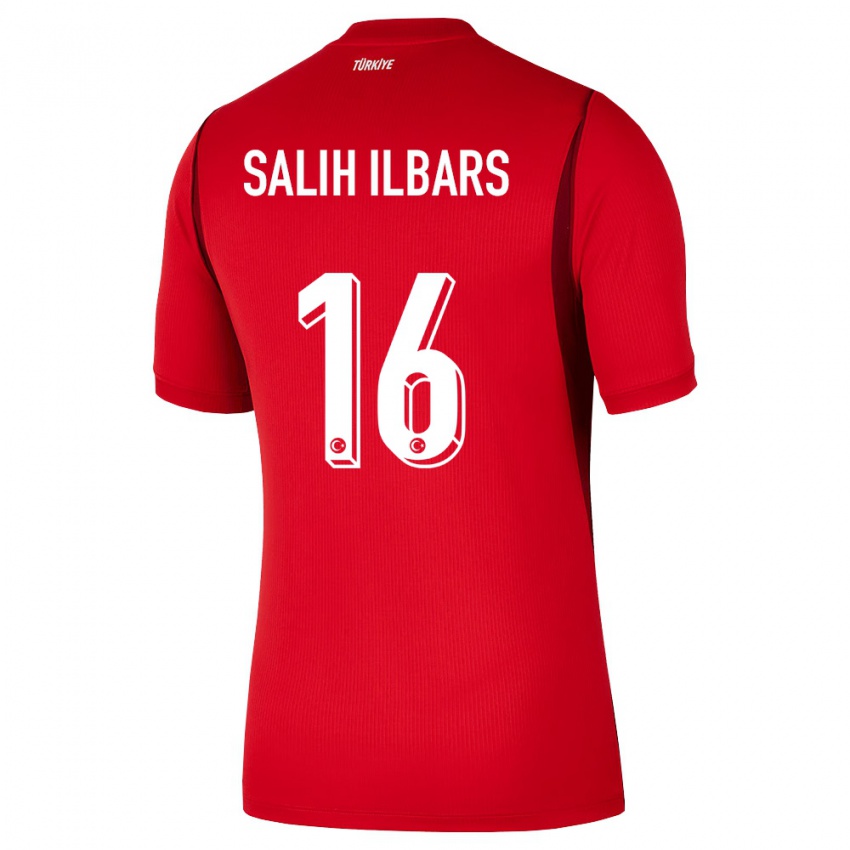 גברים טורקיה Muhammet Salih İlbars #16 אדום בורדו ג'רזי ביתית 26-28 חולצה קצרה
