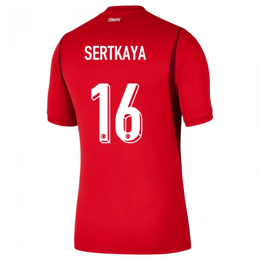 גברים טורקיה Yusuf Sertkaya #16 אדום בורדו ג'רזי ביתית 26-28 חולצה קצרה