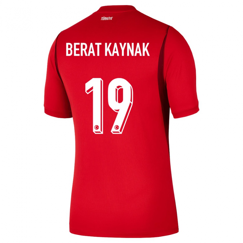 גברים טורקיה Ensar Berat Kaynak #19 אדום בורדו ג'רזי ביתית 26-28 חולצה קצרה
