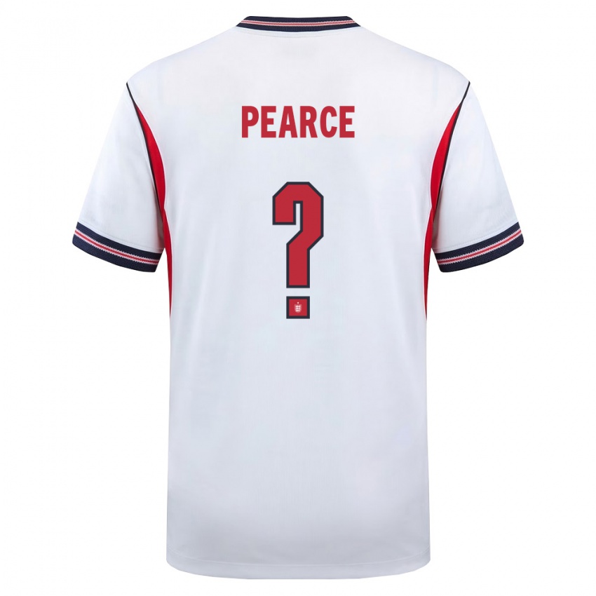 גברים אנגליה אולי פירס #0 לבן כהה אדום ג'רזי ביתית 26-28 חולצה קצרה