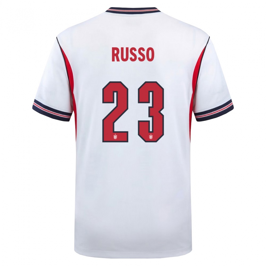 גברים אנגליה אלסיה רוסו #23 לבן כהה אדום ג'רזי ביתית 26-28 חולצה קצרה