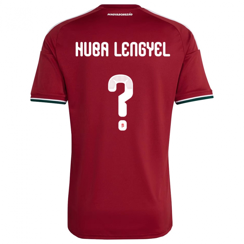 גברים הונגריה Huba Lengyel #0 אדום ירוק לבן ג'רזי ביתית 26-28 חולצה קצרה