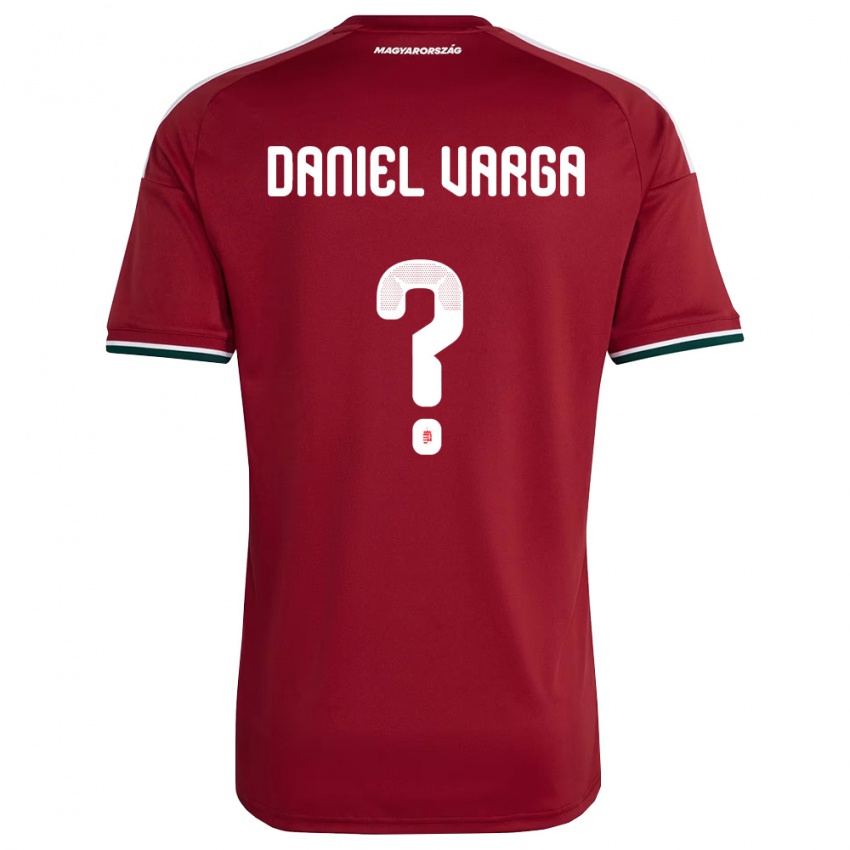 גברים הונגריה Dániel Varga #0 אדום ירוק לבן ג'רזי ביתית 26-28 חולצה קצרה