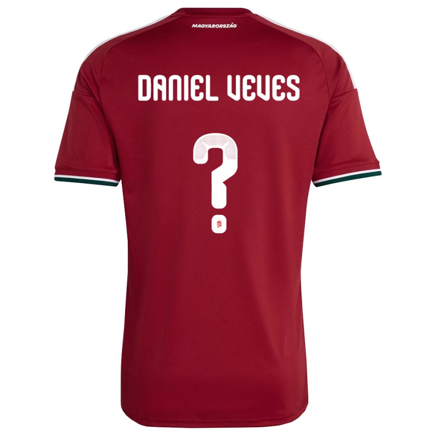 גברים הונגריה Panagiotis Daniel Veves #0 אדום ירוק לבן ג'רזי ביתית 26-28 חולצה קצרה