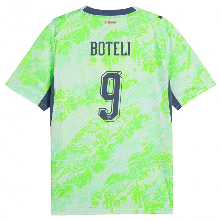 גברים שווייץ וינסלי בוטלי #9 ירוק כהה הרחק ג'רזי 26-28 חולצה קצרה