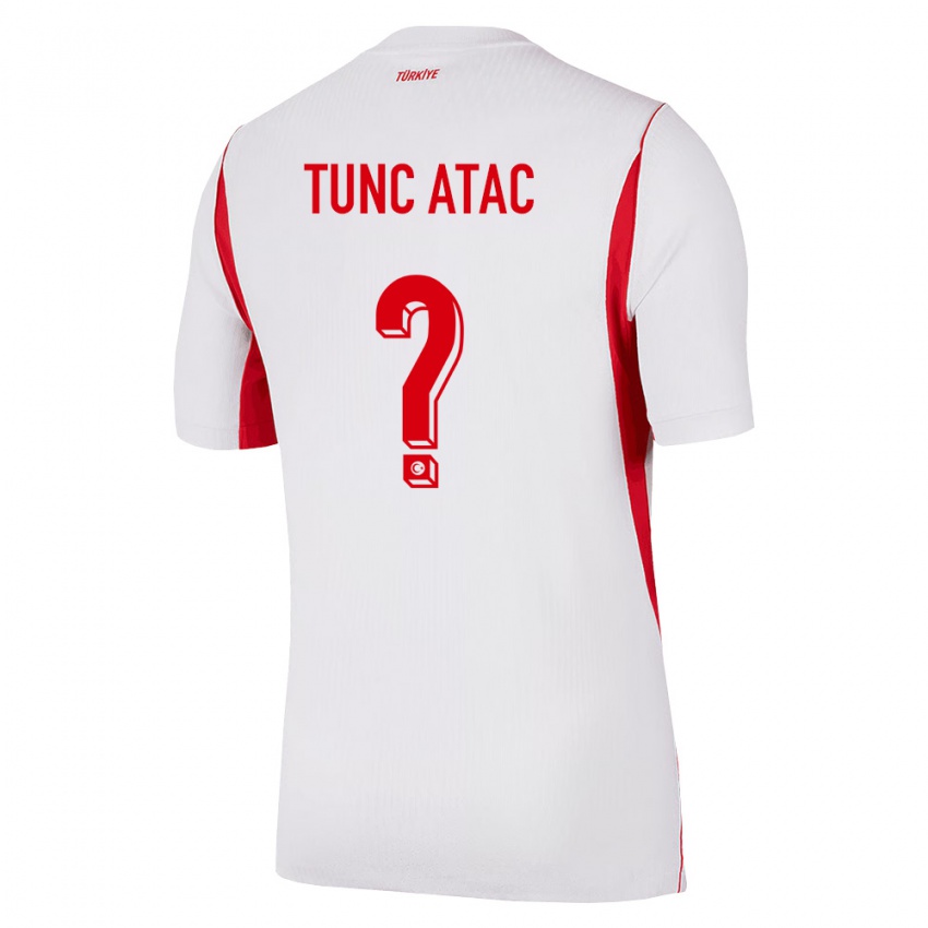 גברים טורקיה Arin Tunç Ataç #0 לבן בורדו אדום הרחק ג'רזי 26-28 חולצה קצרה