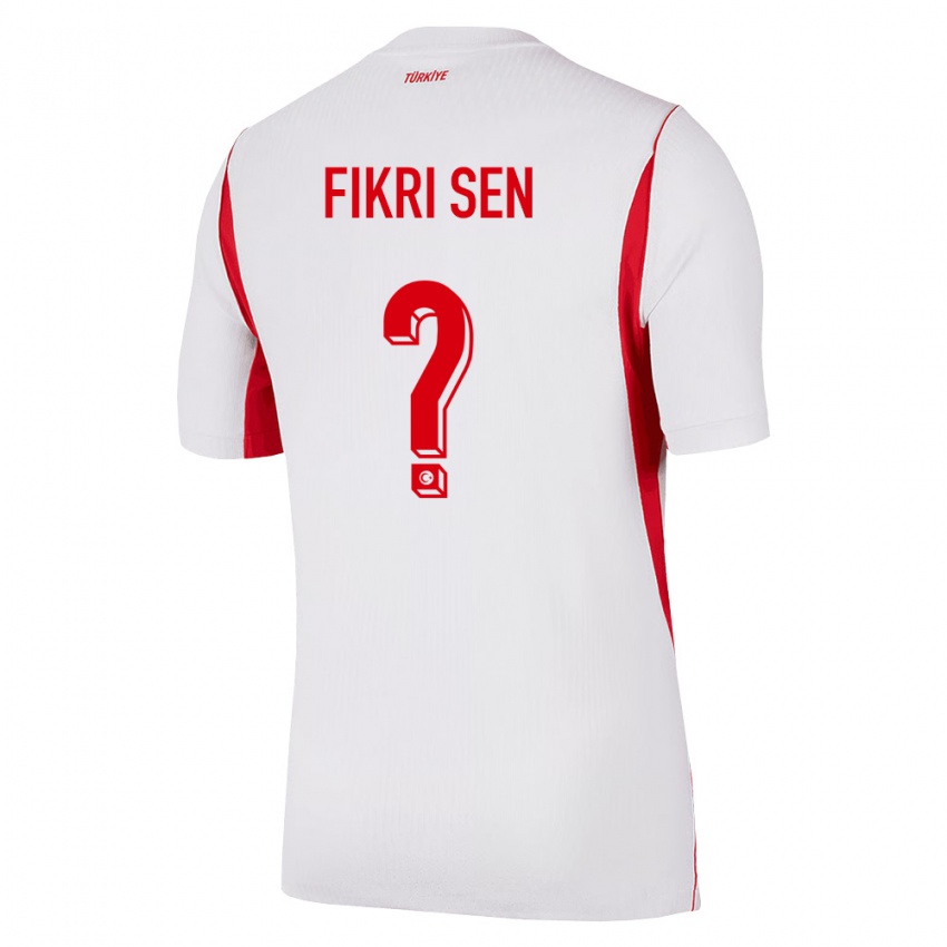 גברים טורקיה Yağız Fikri Şen #0 לבן בורדו אדום הרחק ג'רזי 26-28 חולצה קצרה