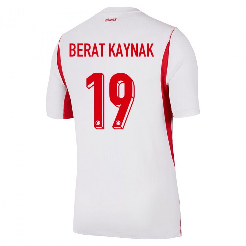 גברים טורקיה Ensar Berat Kaynak #19 לבן בורדו אדום הרחק ג'רזי 26-28 חולצה קצרה