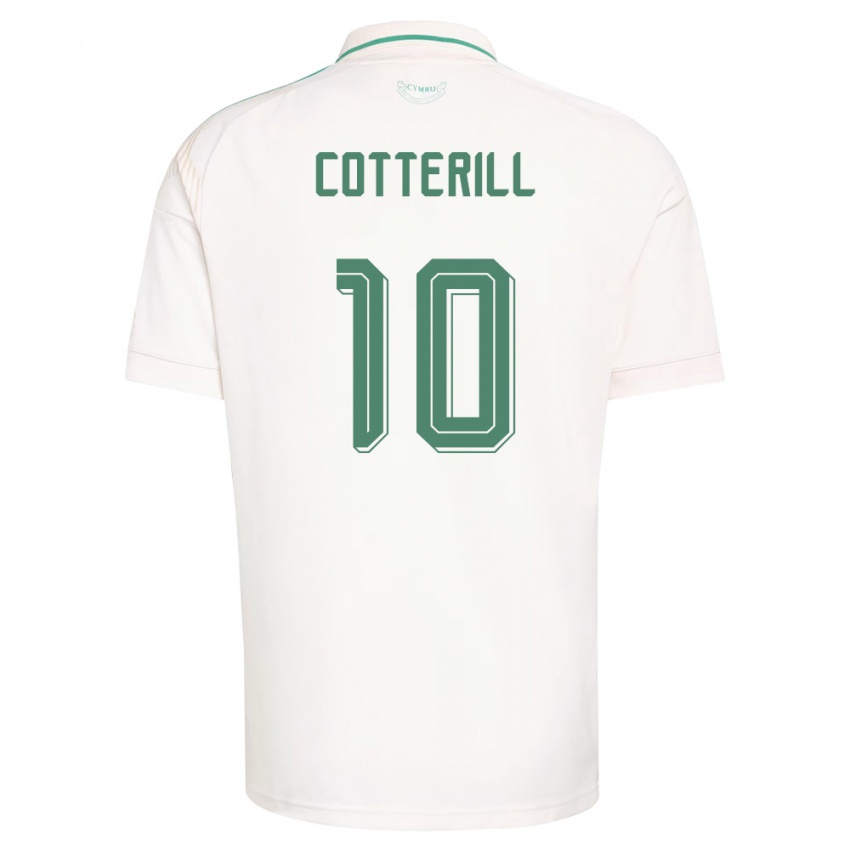 גברים ויילס ג׳ואל אלן קוטריל #10 לבן חום ירוק הרחק ג'רזי 26-28 חולצה קצרה