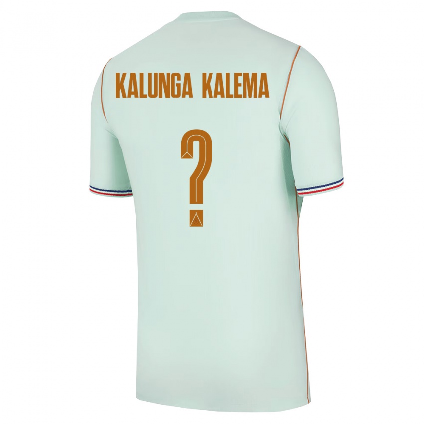 גברים צרפת Kevin Kalunga Kalema #0 ירוק זהב הרחק ג'רזי 26-28 חולצה קצרה