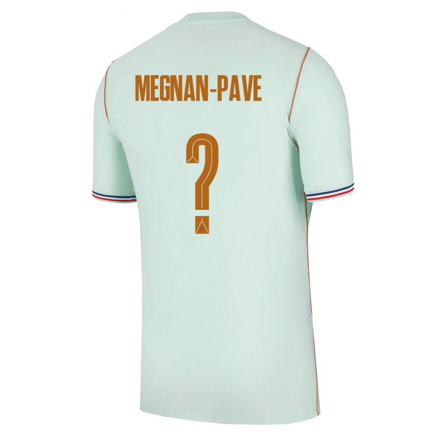 גברים צרפת Lacine Megnan-Pave #0 ירוק זהב הרחק ג'רזי 26-28 חולצה קצרה
