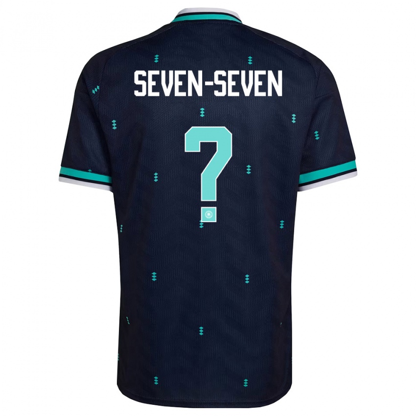גברים גרמניה Justin Seven-Seven #0 כהה כחול שמיים לבן הרחק ג'רזי 26-28 חולצה קצרה