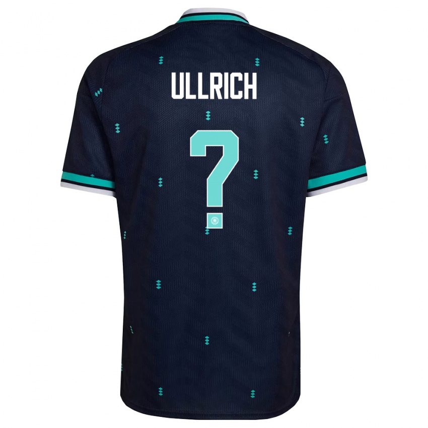 גברים גרמניה Pepe Ullrich #0 כהה כחול שמיים לבן הרחק ג'רזי 26-28 חולצה קצרה