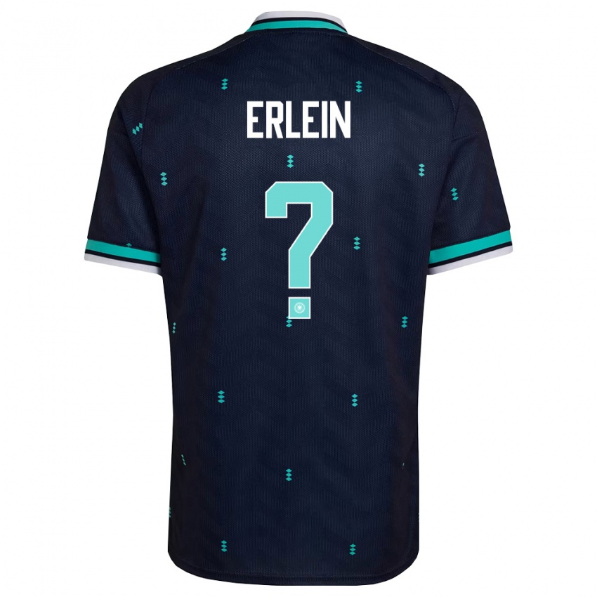 גברים גרמניה Luca Erlein #0 כהה כחול שמיים לבן הרחק ג'רזי 26-28 חולצה קצרה