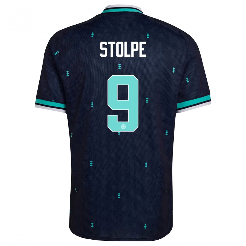 גברים גרמניה Robin Stolpe #9 כהה כחול שמיים לבן הרחק ג'רזי 26-28 חולצה קצרה