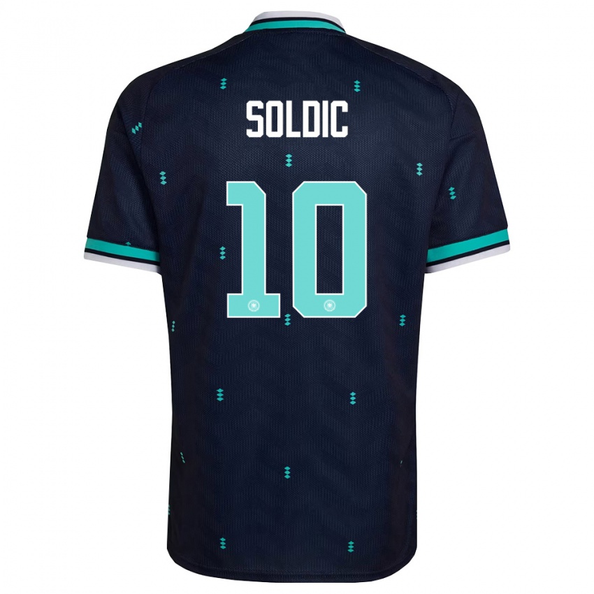 גברים גרמניה Marko Soldic #10 כהה כחול שמיים לבן הרחק ג'רזי 26-28 חולצה קצרה